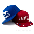 Cap snapback del logo da ricamo 3d